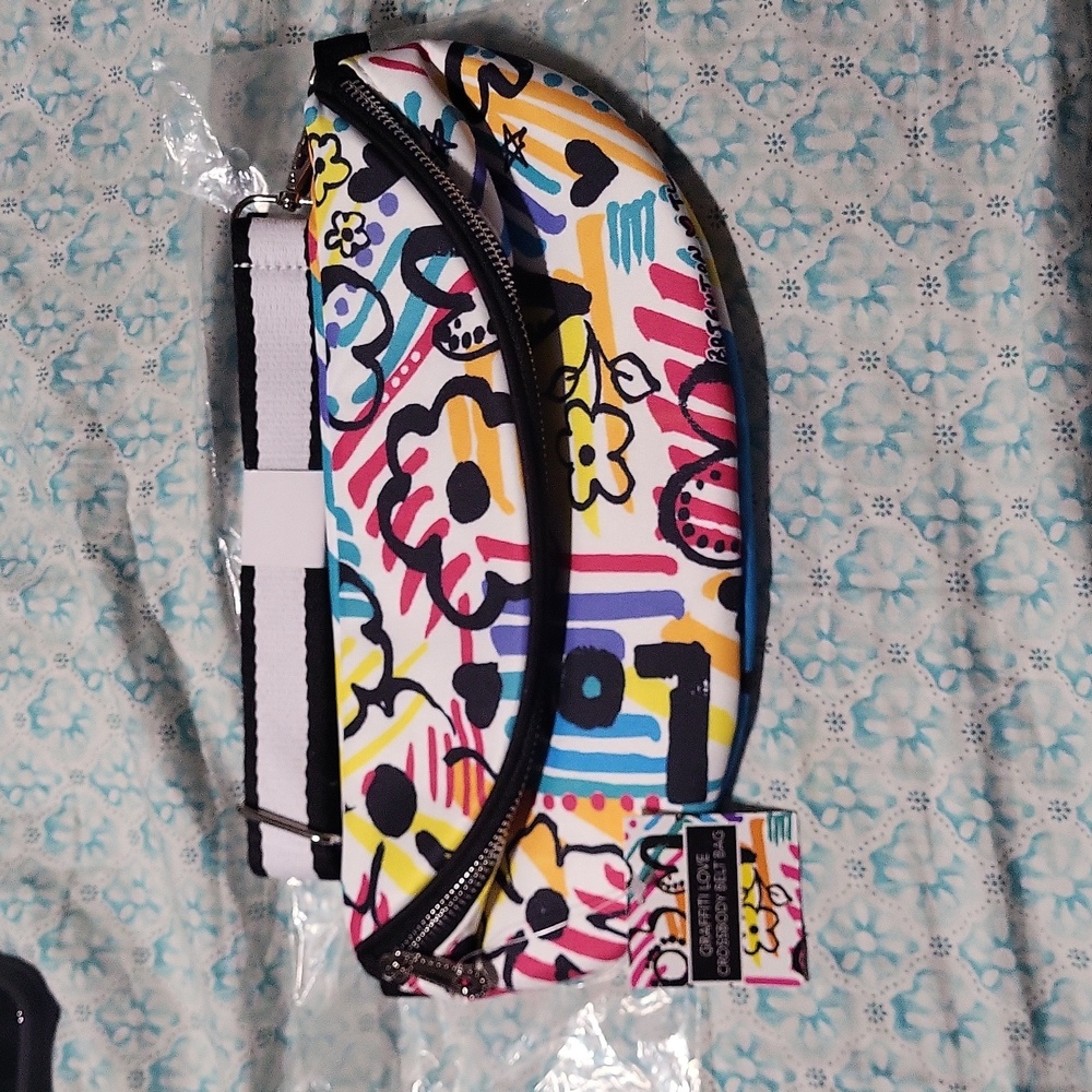 Brighton Graffiti Love Crossbody Belt Bag